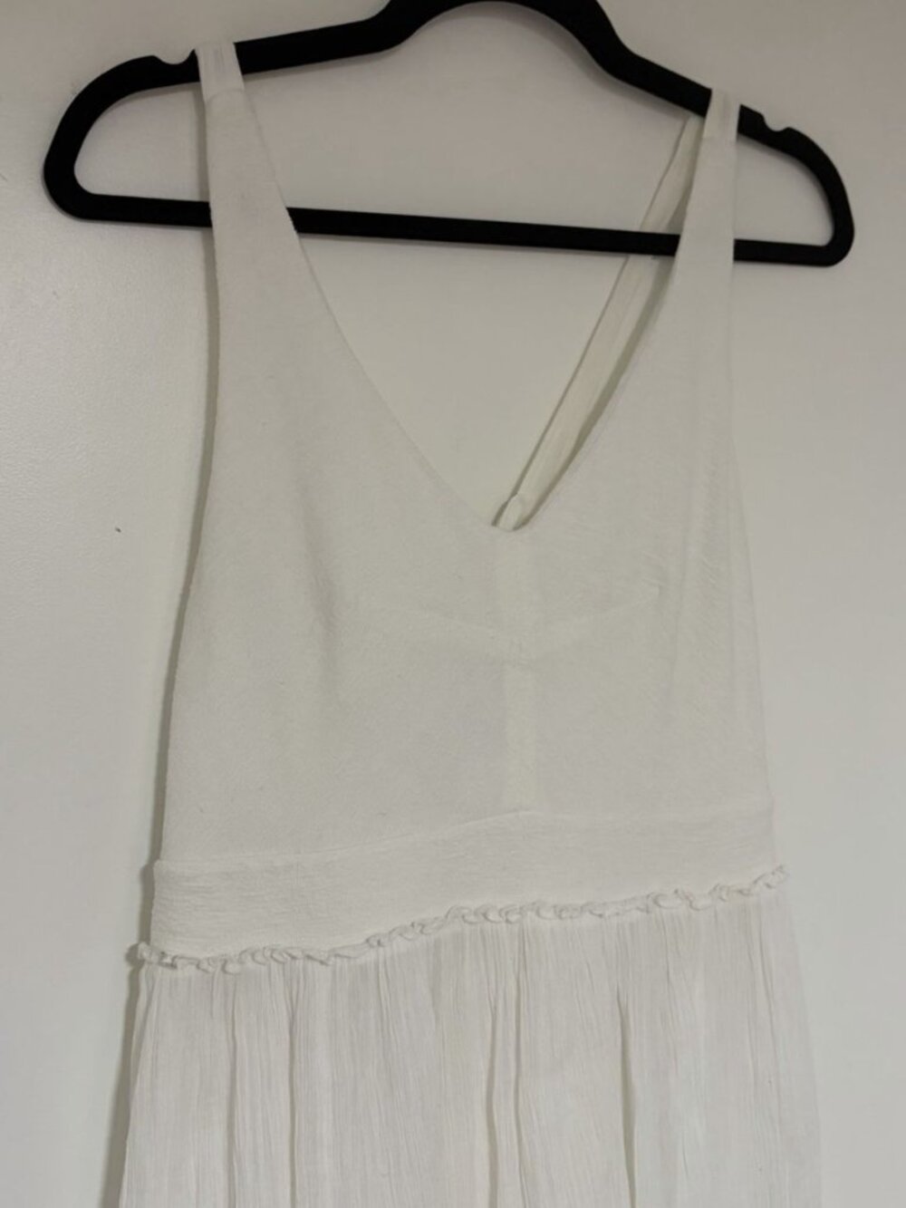Anthropologie Saturday Sunday White Elina Women’s Maxi Cotton Gauze Dress Sz Med - Picture 4 of 11